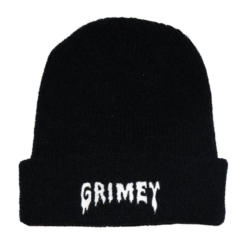 Grimey Beanie Logo - Black