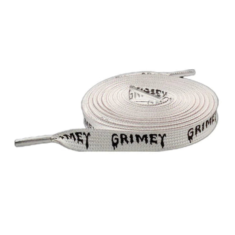 Grimey Laces Grimey Logo - Blanc