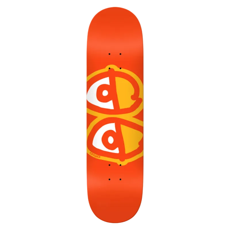 Krooked Deck Team Eyes - Orange 8.25