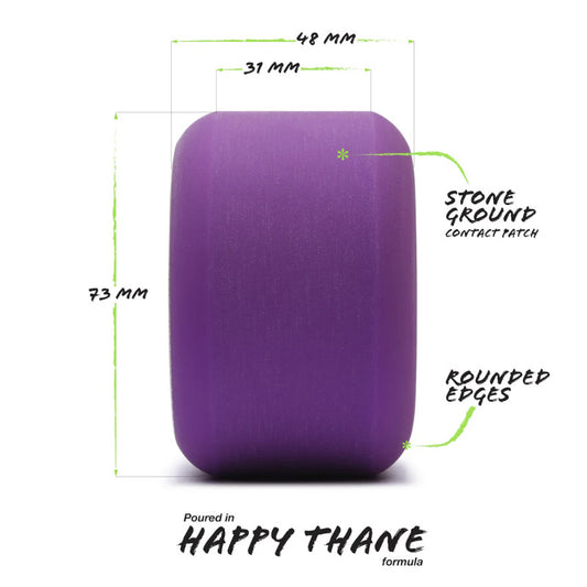 73mm 83a Orangatang Wheels Beefcake - Mauve