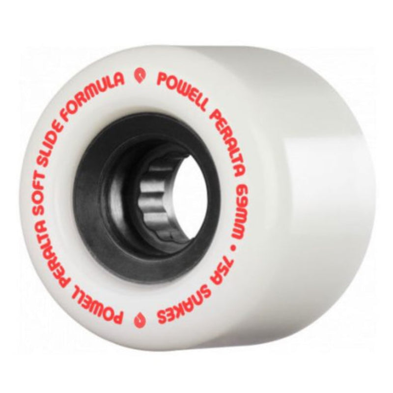 69mm 75a Powell & Peralta Wheels Soft-Slides Snakes SSF - Blanc