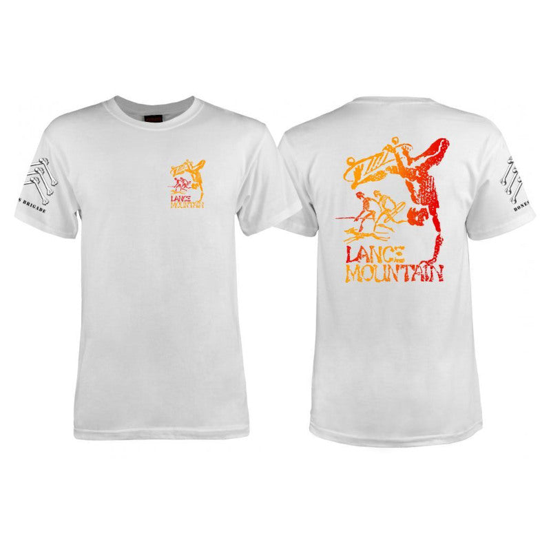 Powell & Peralta T-Shirt Bone Brigade Lance Mountain - Blanc