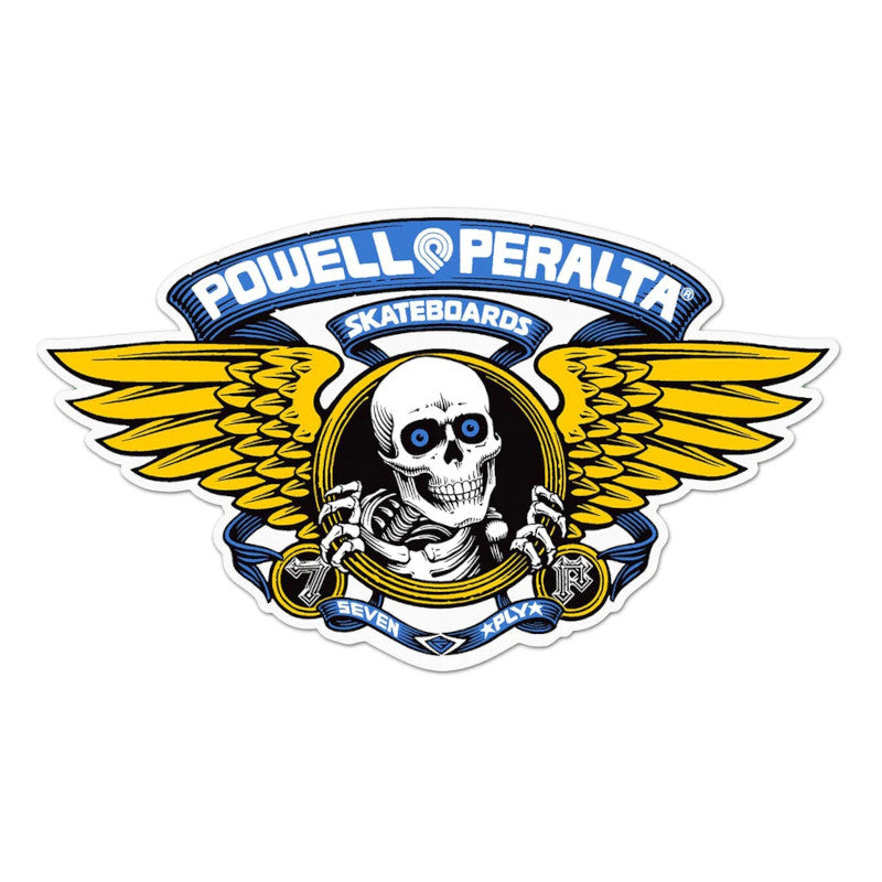 Powell & Peralta Sticker Winged Ripper Bleue - Medium