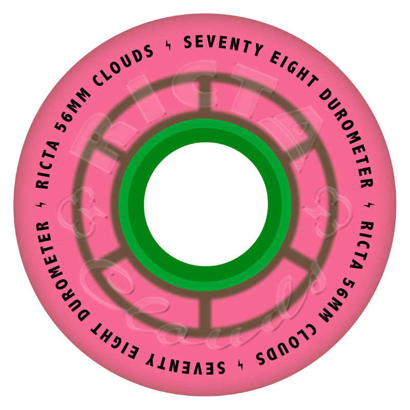 56mm 78a Ricta Wheels Clouds Watermelon Pink