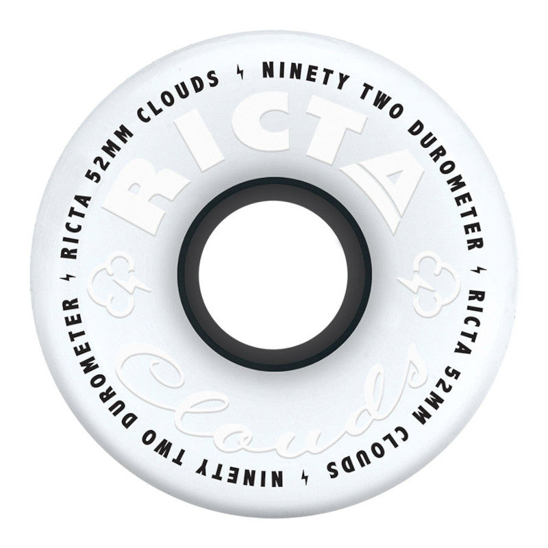 52mm 92a Ricta Wheels Clouds Blanc