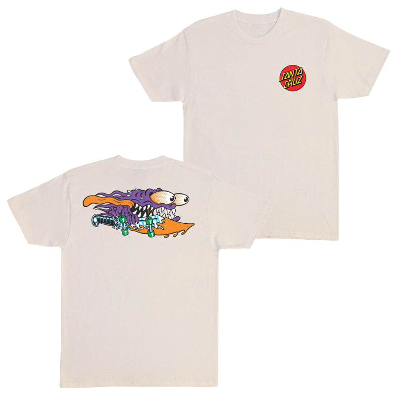 Santa Cruz T-Shirt Meek Slasher Classic Dot - Naturel / Mauve