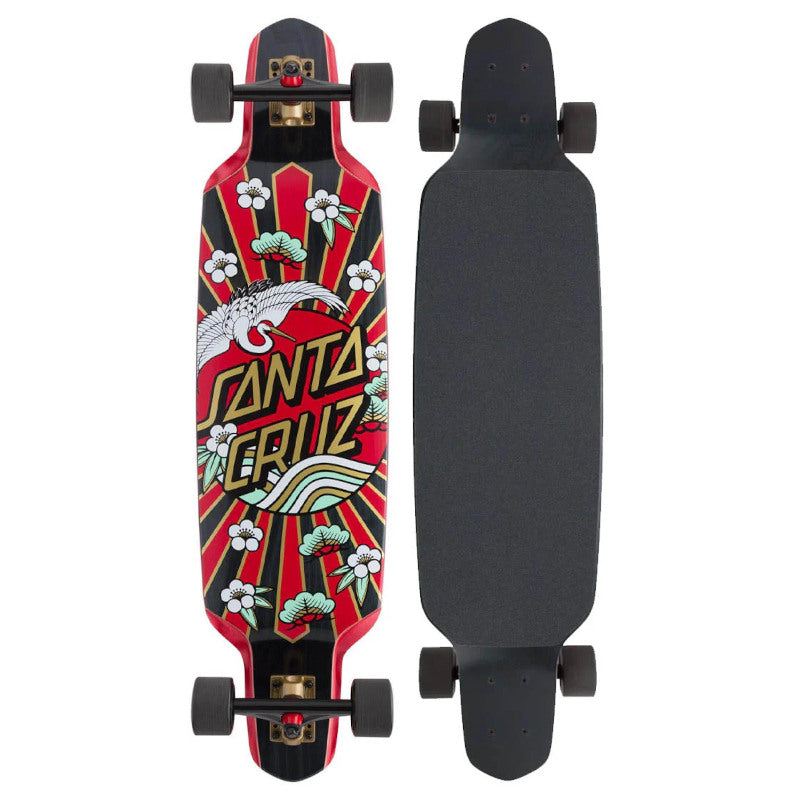 Santa Cruz Complete Crane Dot Drop-Down Longboard - 9.5"x37.5"