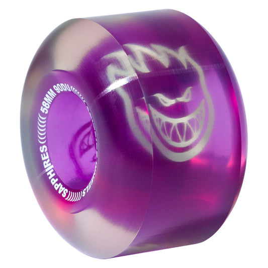 58mm 90a Spitfire Wheels Sapphire Clear Purple Radials