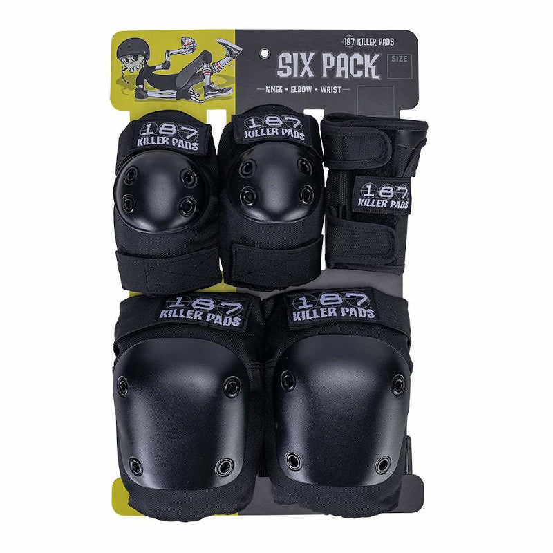 187 Pads JR Paquet De Six - Noir