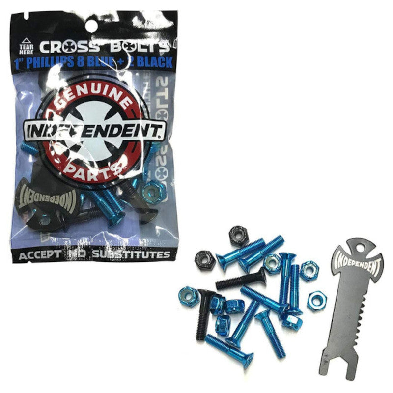 Independent Bolts Genuine Parts 1 Pouce Phillips Avec Outil - Noir/Bleue