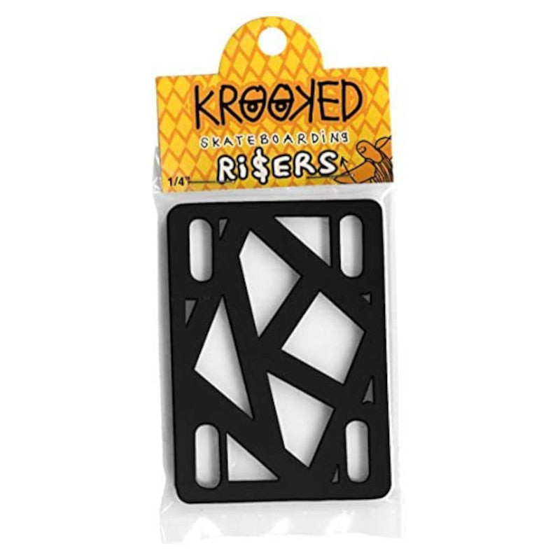Krooked Risers 1/4 Pouce - Noir