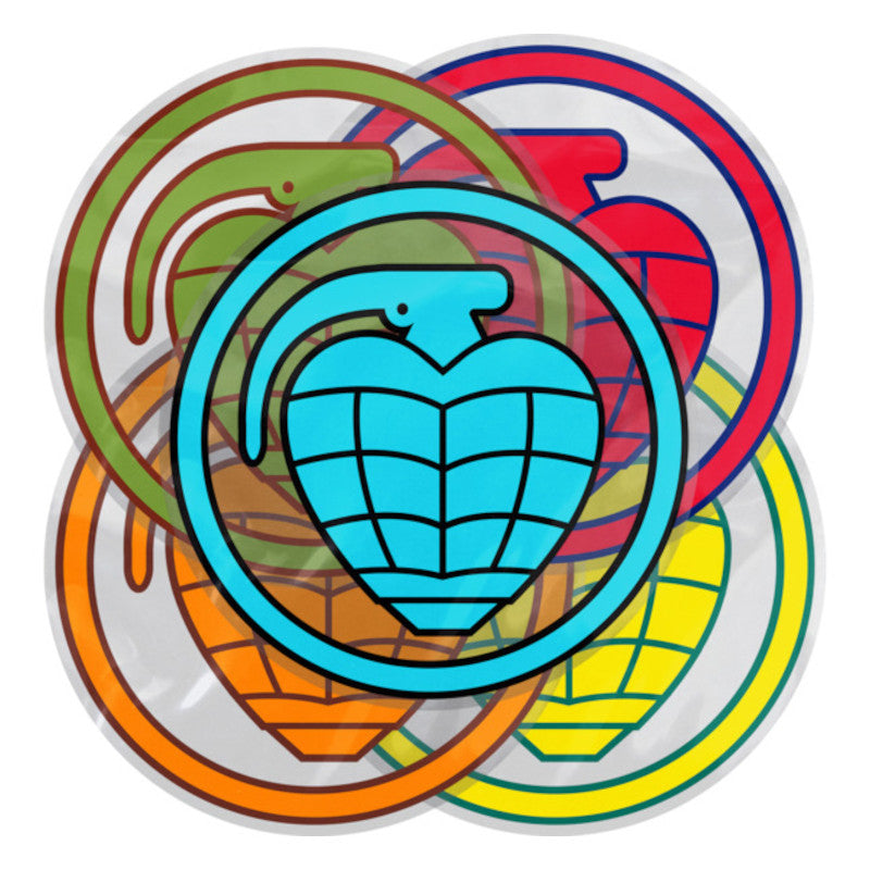 Thunder Sticker Circle Grenade - Medium