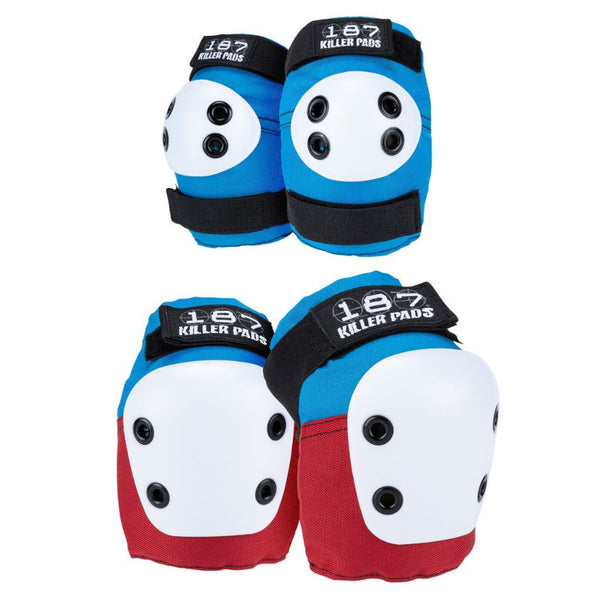 187 Pads 4 Combo Pack Adult - Red/White/Blue