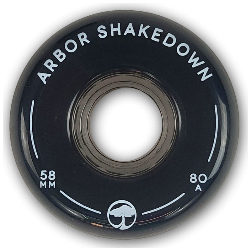 58mm 80a Arbor Wheels Skakedown Ghost - Black