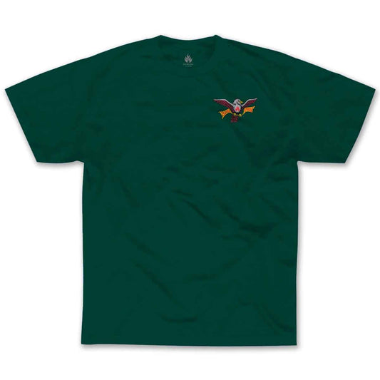 Black Label T-Shirt Hensley Wingtips - Forrest Green
