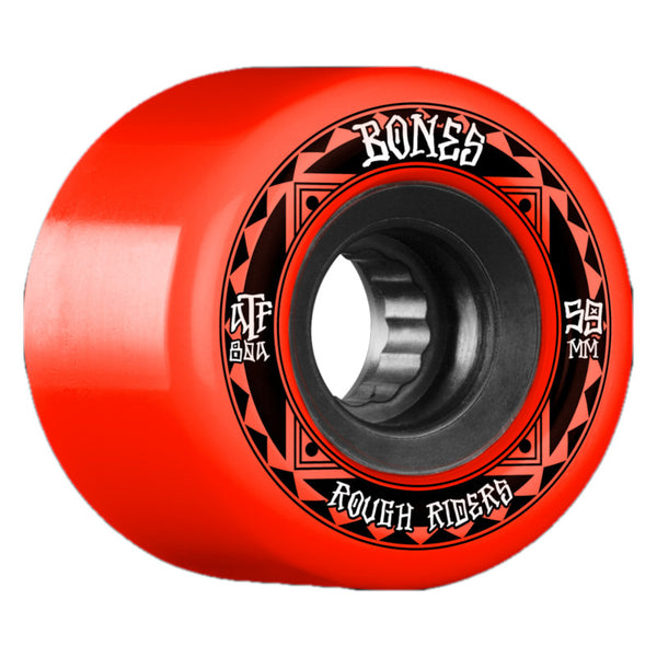 59mm 80a Bones Wheels Rough Riders ATF - Red