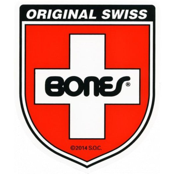 Bones Sticker Swiss Shield - Medium