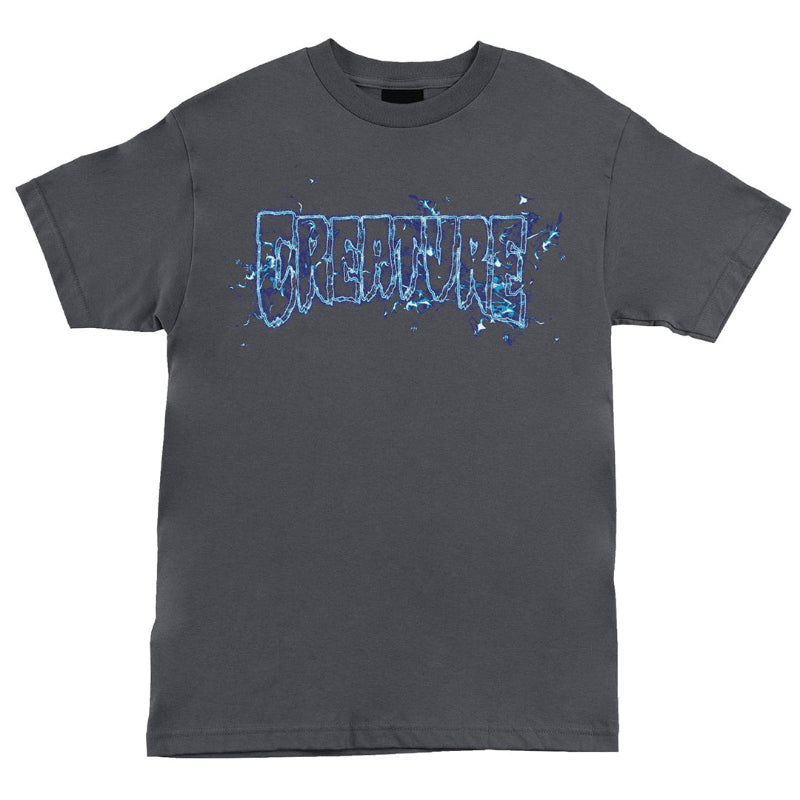 Creature T-Shirt Inferno Logo Outline - Charcoal