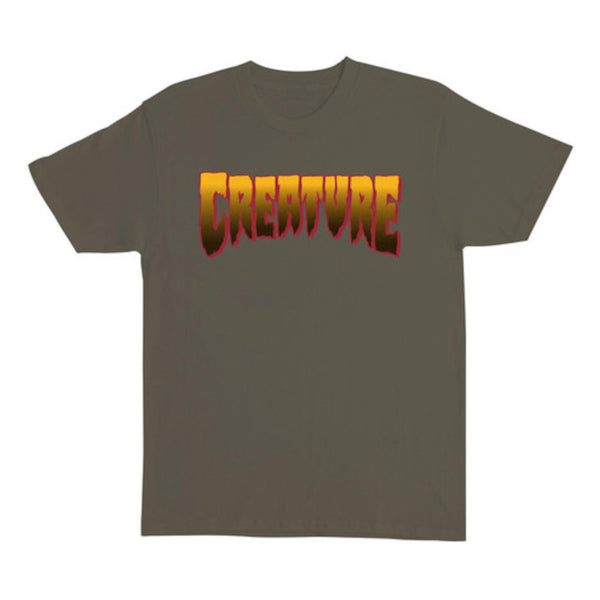 Creature T-Shirt Logo - Olive