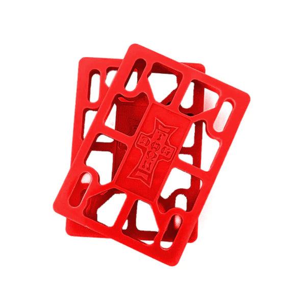 Dogtown Risers 1/4 Inch - Red