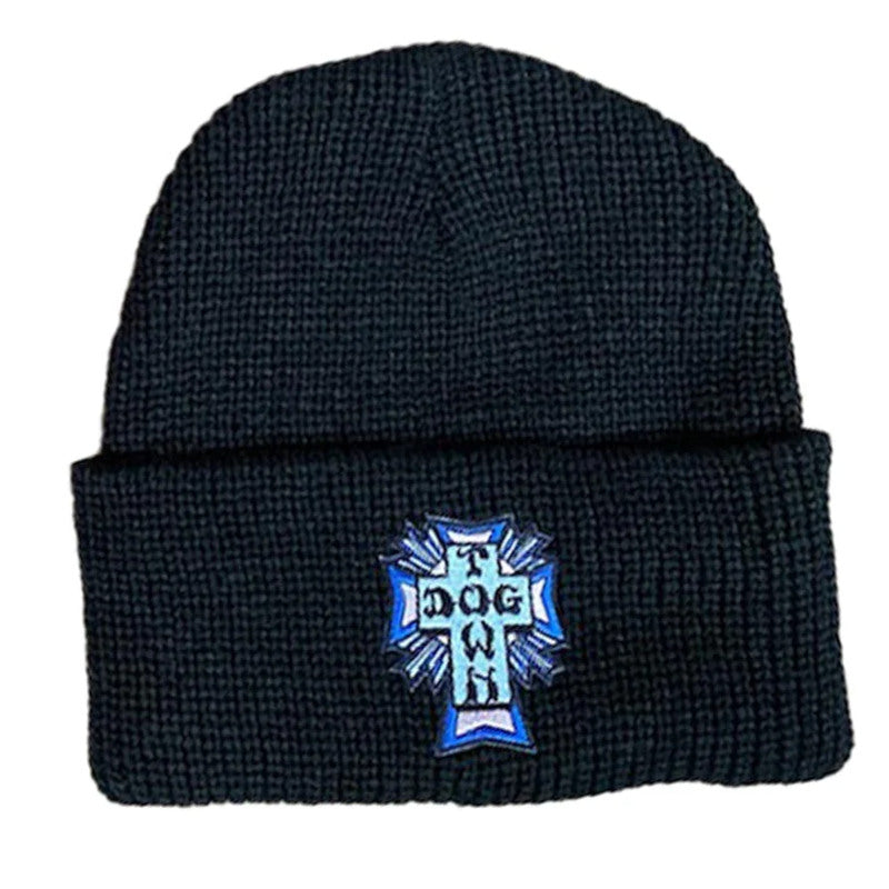 Dogtown Beanie Cross Logo - Noir