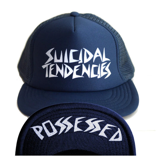 Dogtown X Suicidal Flip Cap Possessed Mesh (Snapback) - Navy