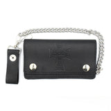 Dogtown Chain Wallet Cross Logo - Leather