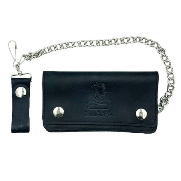 Dogtown X Suicidal Chain Wallet Suicidal Logo - Cuir