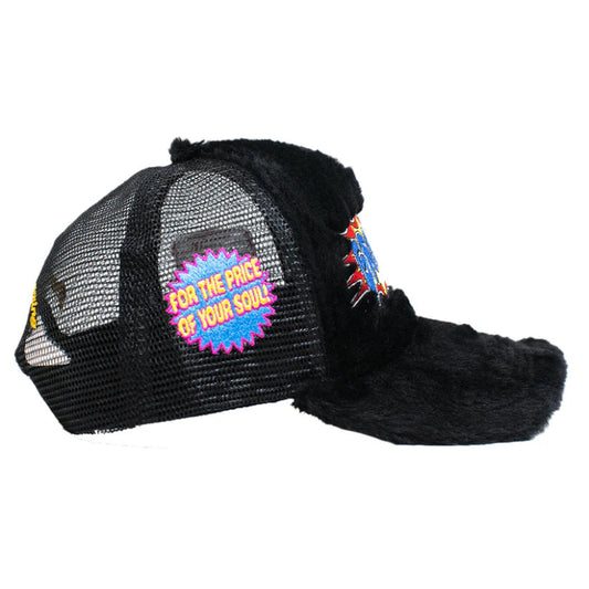 Grimey Cap Fuzzy Trucker Snapback - Noir