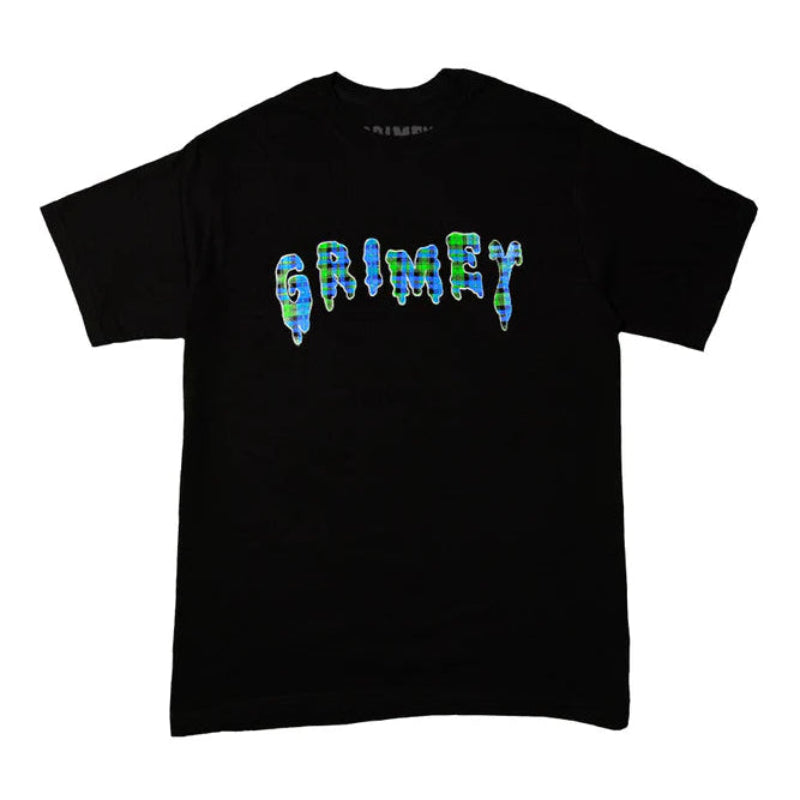 Grimey T-Shirt Tartan Logo - Noir
