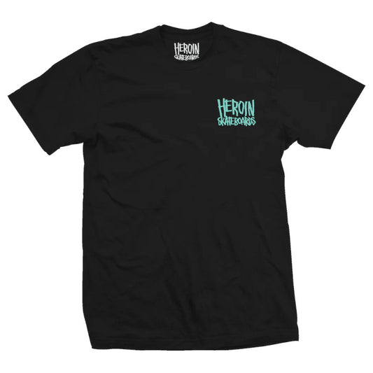 Heroin T-Shirt Fried Egg - Noir
