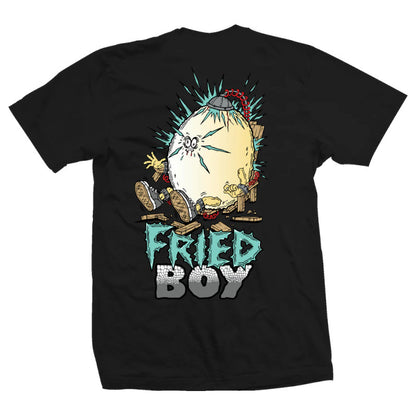 Heroin T-Shirt Fried Egg - Black