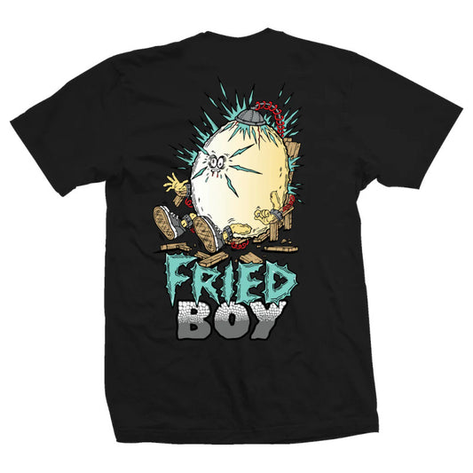 Heroin T-Shirt Fried Egg - Black