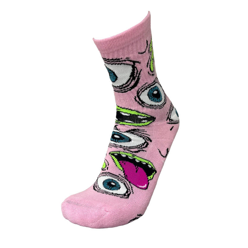 Heroin Socks Mutant (Crew) - Pink