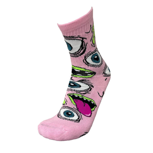 Heroin Socks Mutant (Crew) - Pink