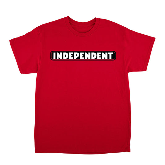 Independent T-Shirt Bar Logo - Red