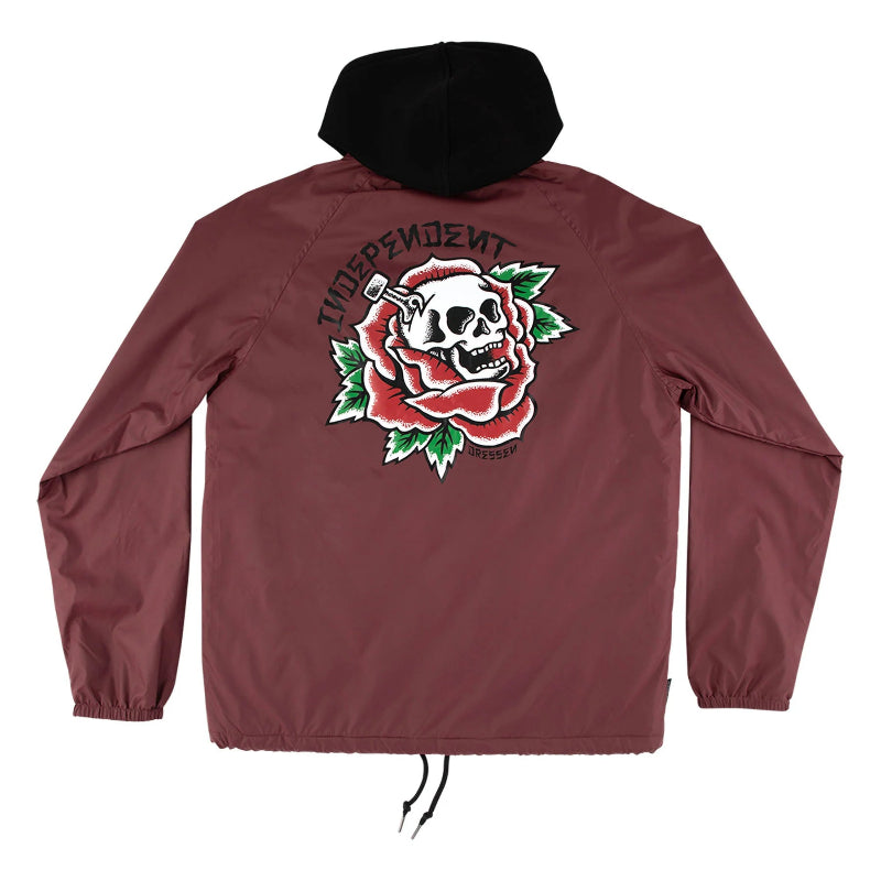 Independent Windbreaker Dressen Skull Rose - Bordeaux