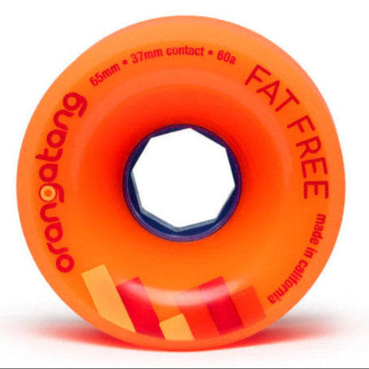 65mm 80a Orangatang Wheels Fat Free - Orange