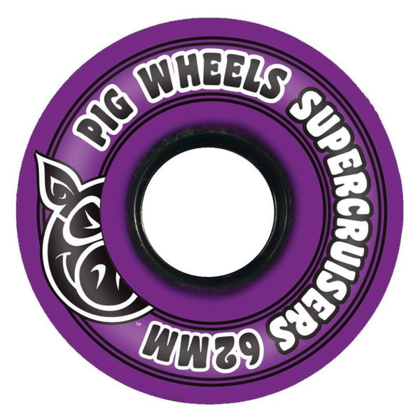 62mm 88a Pig Wheels Super Cruiser - Purple