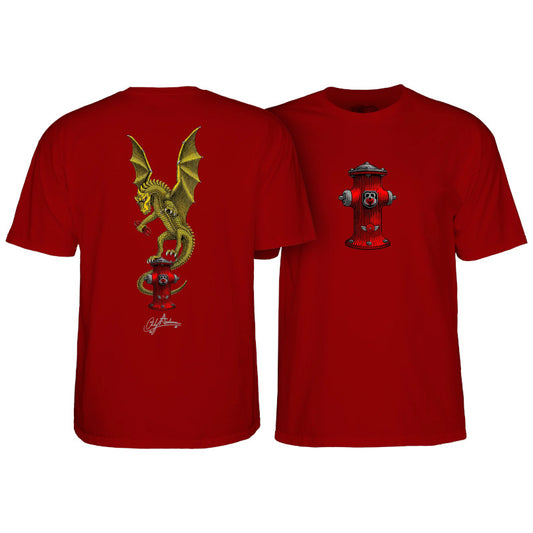 Powell & Peralta T-Shirt Andy Anderson Vajra- Garnet