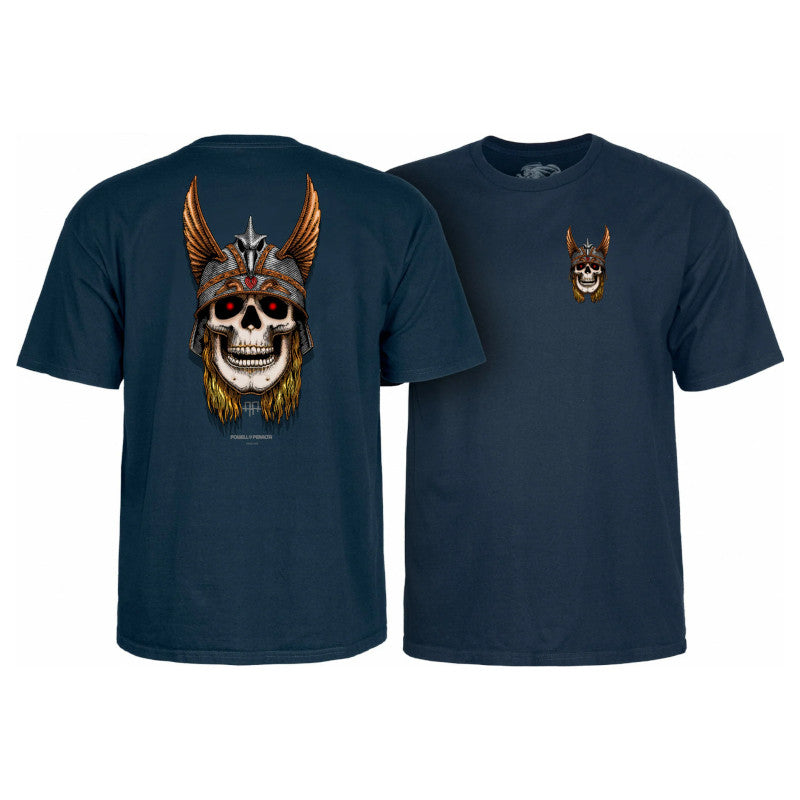 Powell & Peralta T-Shirt Andy Anderson Skull -  Bleu Marine