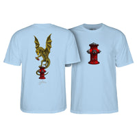 Powell & Peralta T-Shirt Andy Anderson Vajra- Bleue Leger