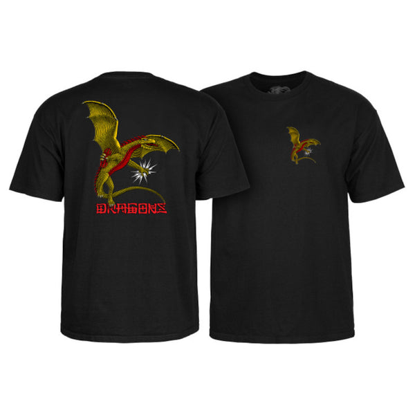 Powell & Peralta T-Shirt Dragons Logo - Noir