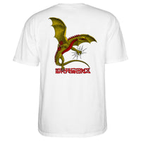 Powell & Peralta T-Shirt Dragons Logo - Blanc