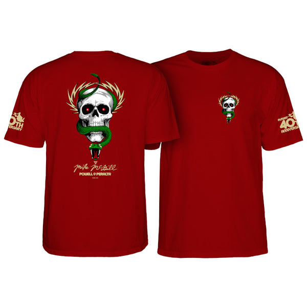 Powell & Peralta T-Shirt McGill McTwist 40th Anniversary - Rouge