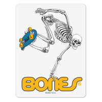 Powell & Peralta Sticker Skateboard Skeleton Clair - Medium