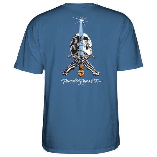 Powell & Peralta T-Shirt Skull And Sword - Indigo