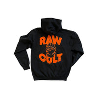 RAW CULT Hoodies Mask Cult - Orange on Black