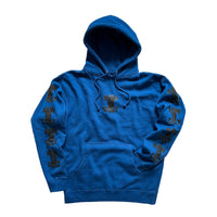 RAW CULT Hoodies Mask Cult - Black on Royal Blue