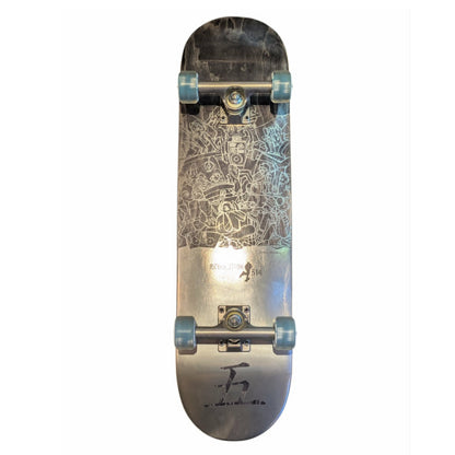 Revolution 514 Complete Skateboard Akira Silver Foil 5 years 52mm 95a - 7.75"